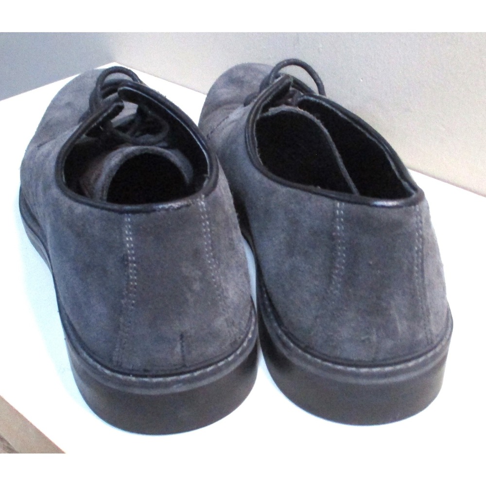 1901 Mens Grey Suede Derby Shoes Made in Italy Leather Lace Up Dress Shoes Sz 13 - Picture 4 of 9